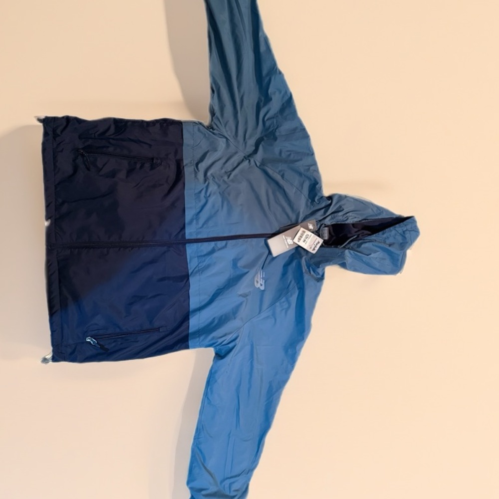 New Balance Two-Tone Blue Lightweight Hooded Jacket